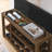 Adjustable Height Long Bench With Comfortable High Sponge, Brown Rubberwood, And Three-Layer Ventilated Storage For Small Gadgets Featuring Adjustment, Solid Wood, Leather Seat, Hidden Beneath Seat-1954101566
