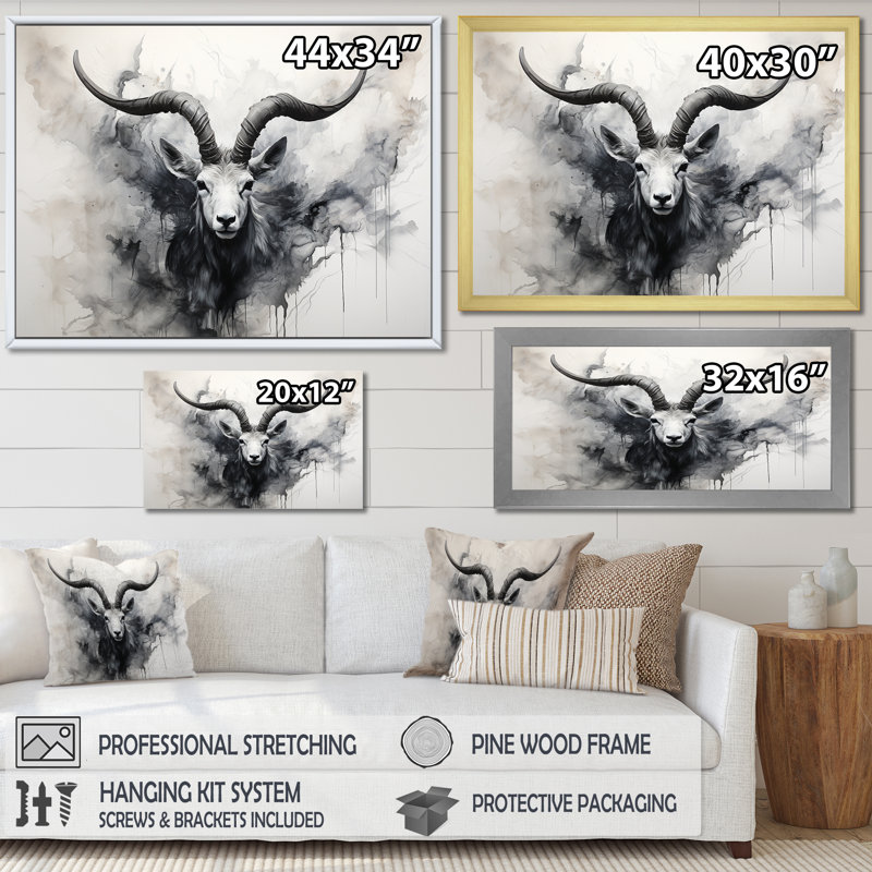 Marcellene, antilope_106406, H 16 po x l 32 po x P 1 po, Toile tendue