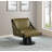 Quinton Vegan Leather Swivel Accent Chair-90995869-90995870