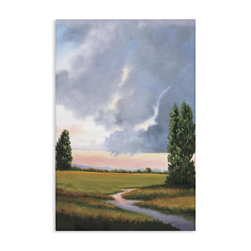 «Ominous Storm Cloud», toile par Julie Peterson, H 24 po x l 16 po