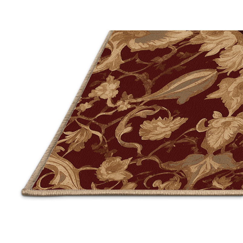 Stately Emblem Rug, Rectangle 5' x 8'