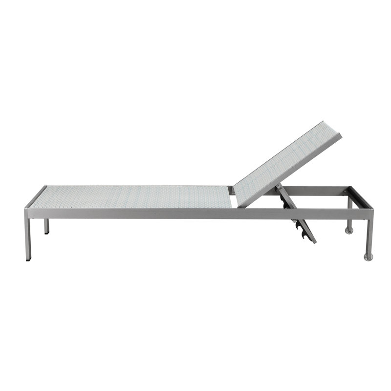 Chester Reclining Chaise Lounge, White