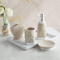 Obsa 4 Piece Bathroom Accessories Set Ebern Designs Color: Beige