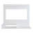 Irmo Wall-Mounted Entertainment Center with Shelves, White
