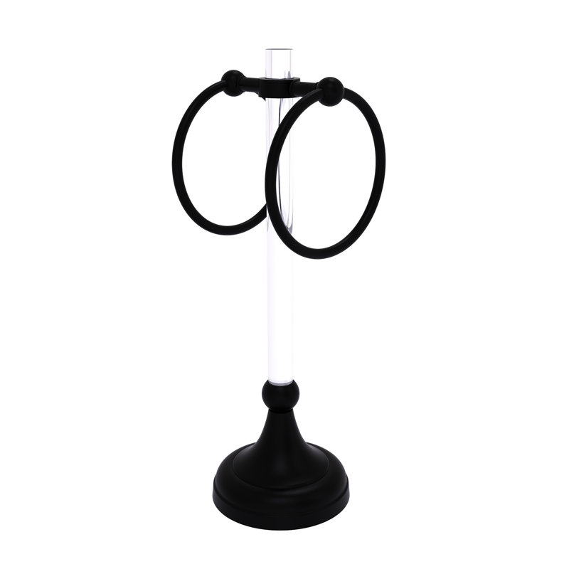 Porte-serviettes de comptoir Jarrell, Noir mat
