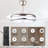 42inch Invisible Ceiling Fan Remote Control Retractable Clear Blades