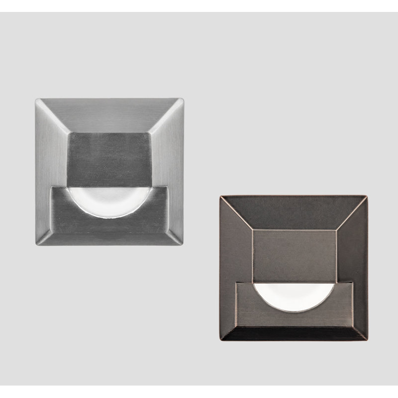 Éclairage pour terrasse, Bronze ; acier inoxydable