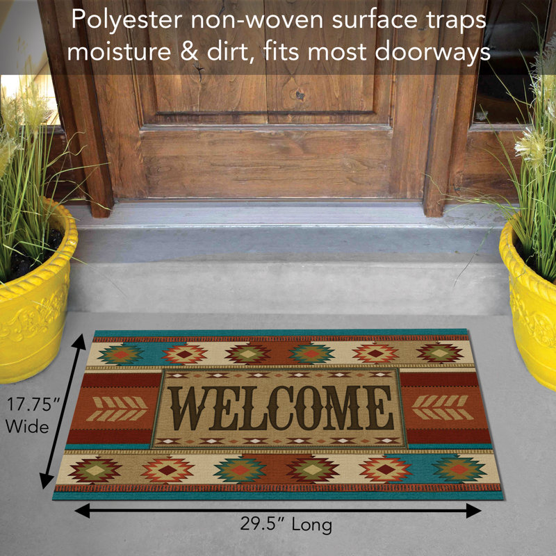 Tapis d'entrée antidérapant 29,5 po x 17,75 po