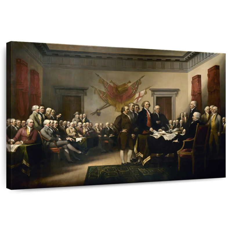 Lelar Declaration Of Independence, 32" H x 48" W