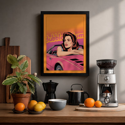 Bubble Dream Retro - Framed Print