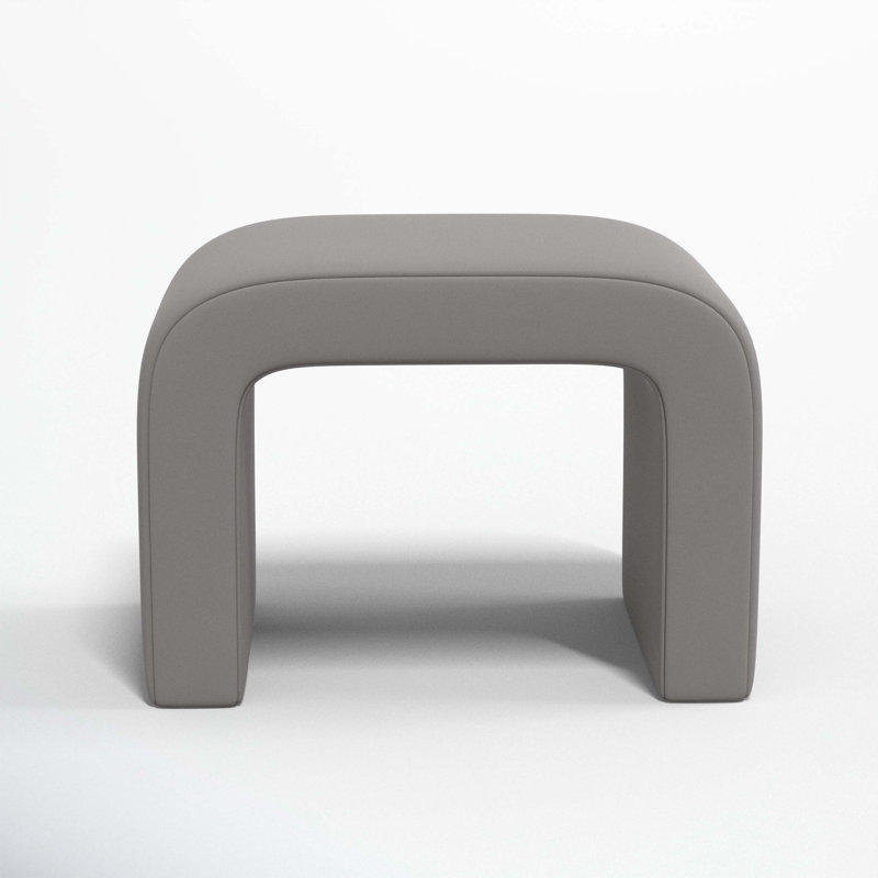 Repose-pieds Barley, Velours classique loutre performance
