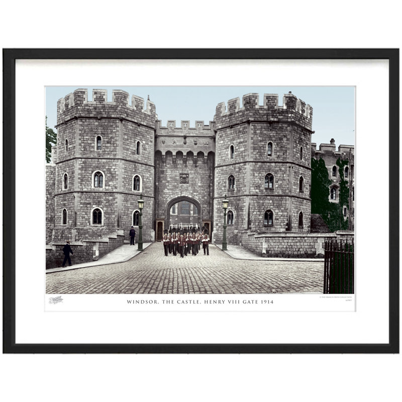 Windsor, The Castle, Henry VIII Gate 1914 by Francis Frith - Single Picture Frame Print, 60cm H x 80cm W x 2.3cm D