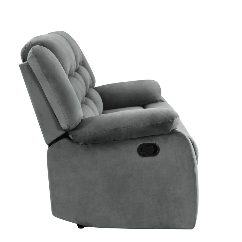 Support lombaire en tissu de microfibre gris - Structure en bois franc séché au four avec blocs d'angle, 8 ressorts à arc, base en acier inoxydable, mousse douce et revêtement rembourré, rembourrage renforcé