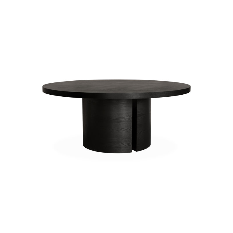 Rubel 71 " Oak Round Solid Wood Top with Solid Wood Base Dining Table