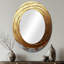 Miroir mural ovale en bois doré Roots Of Serenity IV-1333833031