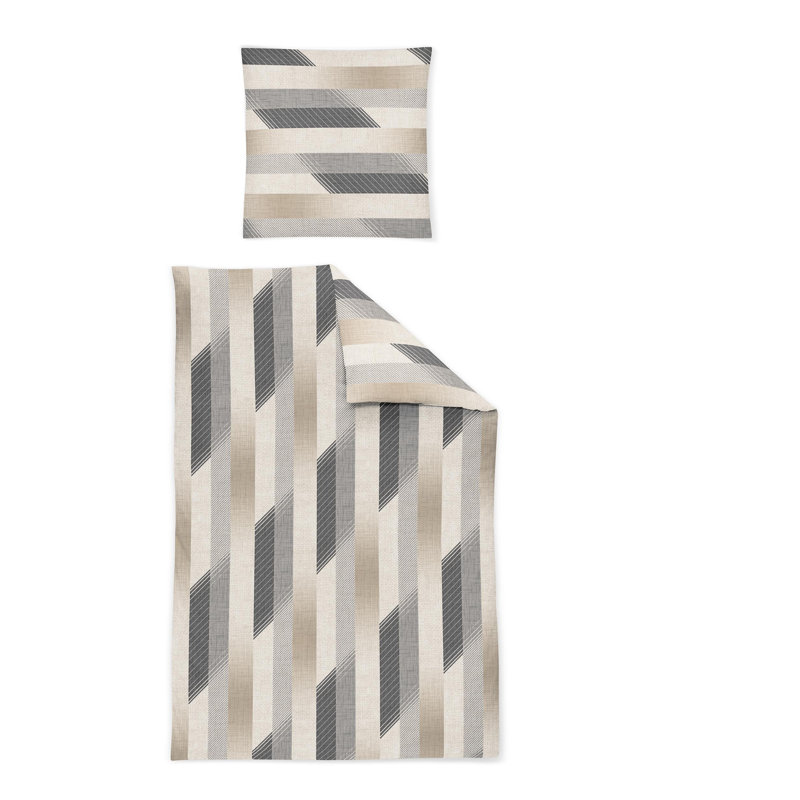 Nubis Duvet Cover Set, 155 x 220cm Duvet Cover + 1 Pillowcase , Pebbles
