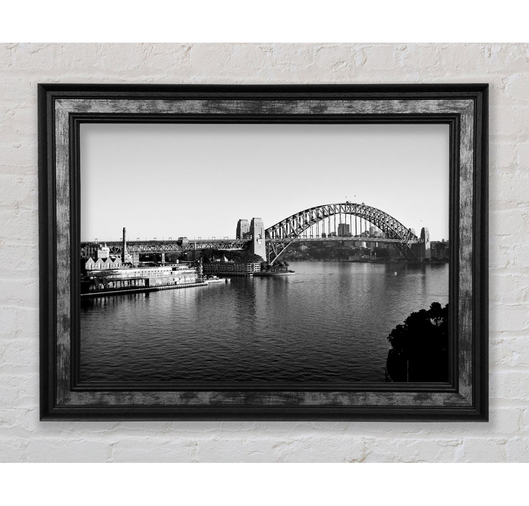 Sydney Harbour Retro - Einzelner Bilderrahmen Kunstdrucke