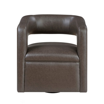 Modern Accent Chair With Metal Swivel Base, Luxurious Comfort And Contemporary Design For Living Room Elegance