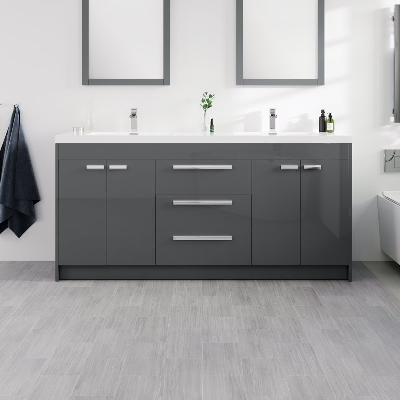 Wauconda 71" Double Bathroom Vanity Set