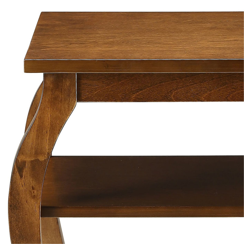 Walnut Finish Accent Table