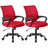 Adjustable Office Chair with 360°Rotation, Height and Tilt Control,Red-600872381