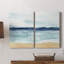 Watercolor Ocean Horizon I - Toile tendue avec châssis de qualité supérieure - Prêt à être accroché-1588287706