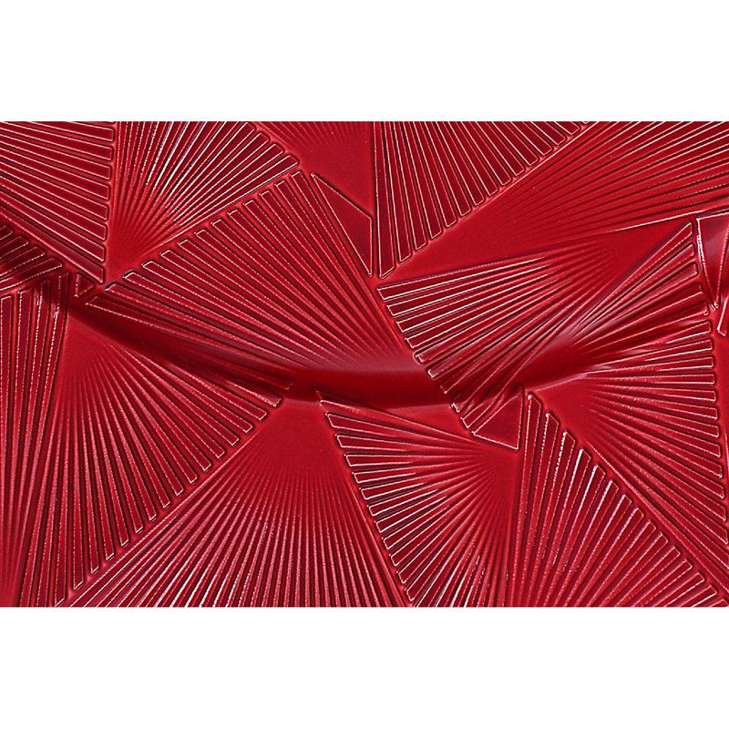 Ensemble de 6 chargeurs en mélamine Trinity Champagne, Rouge
