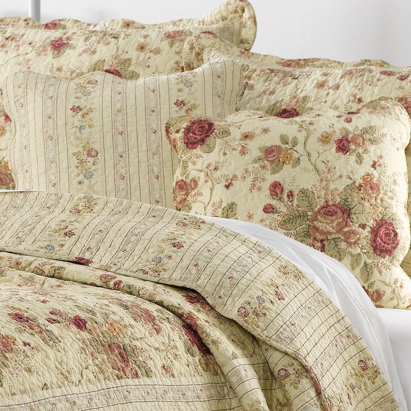 Paire de coussins décoratifs 100% coton Greenland Home Fashions, Beige, rouge vin