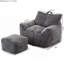 Fauteuil à billes Giant Plush avec accoudoirs et repose-pieds-1730385080