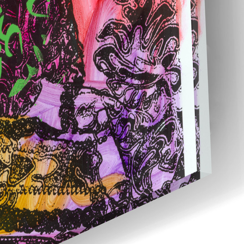 «Royal Couple» par Dean Russo, art mural en verre acrylique, H 16 po x l 12 po