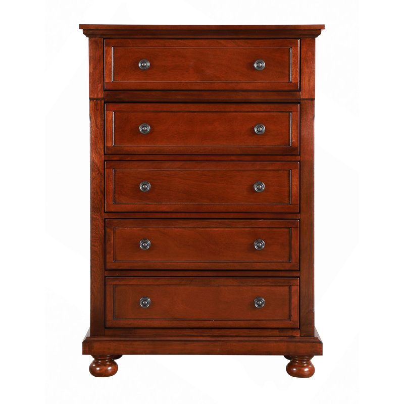 Commode à tiroirs, commode Meade, cerisier