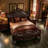 Dark Brown Queen Bed