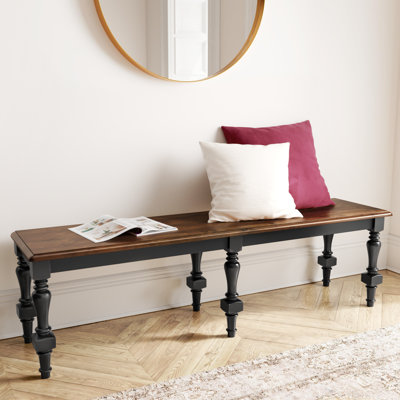 Austun 18" Height Solid Wood Bench