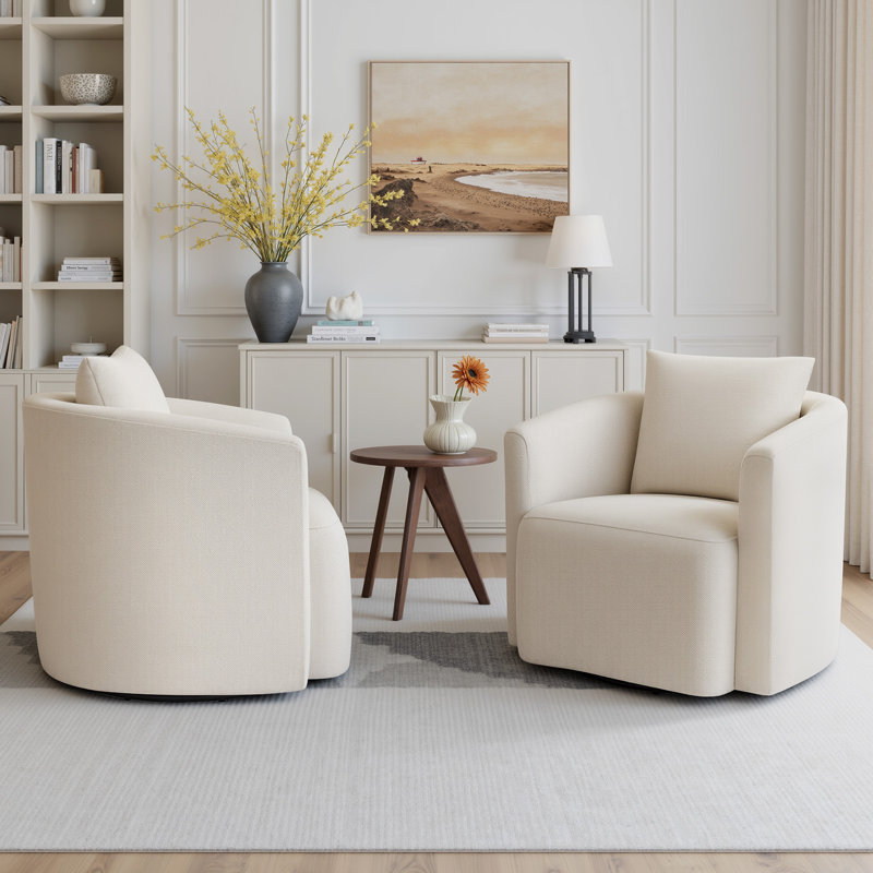 Fauteuil rotatif Modern, Beige