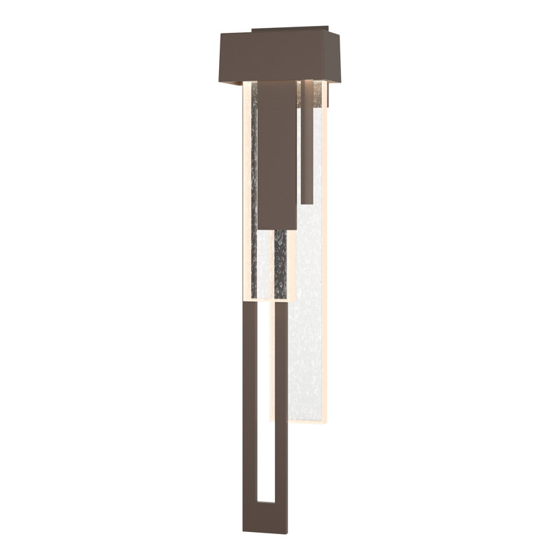 Rainfall Outdoor Flush Mount, Coastal Bronze, Left, 30.2" H x 6.6" W x 4" D