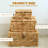 Set Of  Handwoven Storage Boxes With Lid Wicker Rectangular Basket For Seagrass Decorative Boxes For Home Décor Stacking Baskets With Lids For