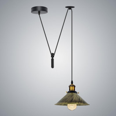 Anahla 1-Light Modern Industrial  Cone Pendant – Adjustable Ceiling Fixture for Contemporary Spaces