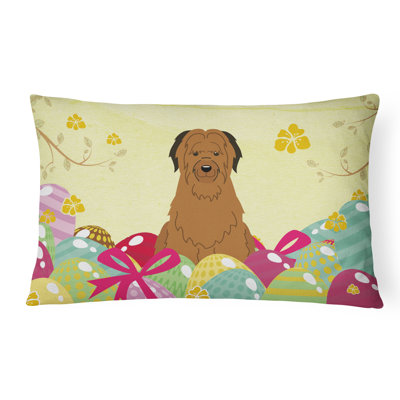 Coussin brie rectangulaire pâques œufs