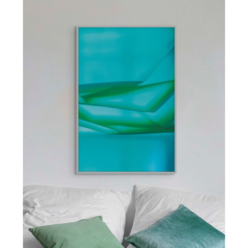 Turquoise Glass 1 Print, 42.25" H x 28.25" W