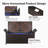 vidaXL Patio Storage Bench with Cushion, Outdoor Ottoman Bench-1068300926
