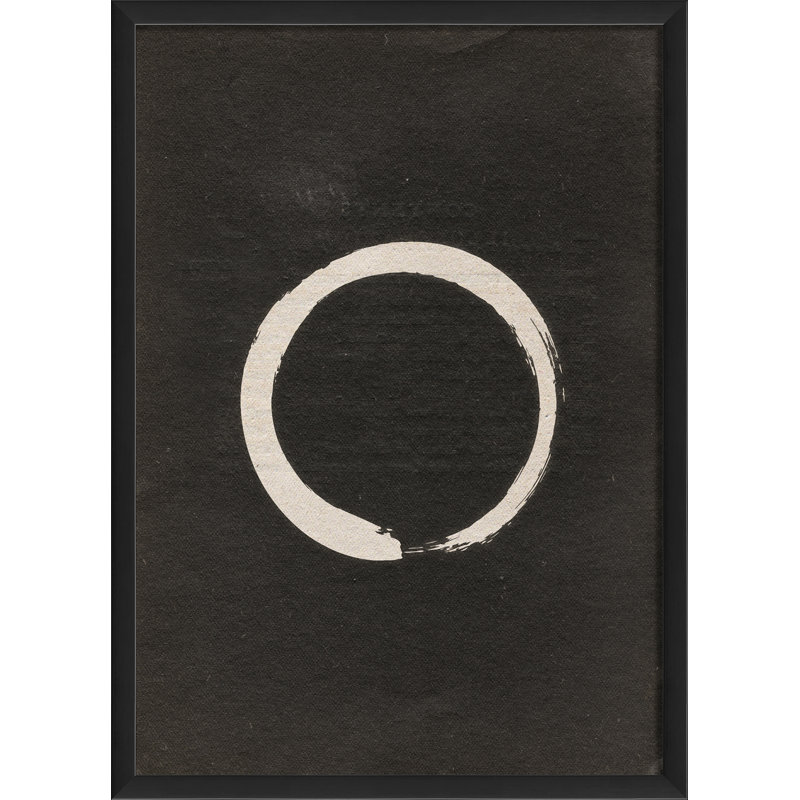 Enso, impression encadrée en blanc Japanese