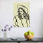 Modern Cowgirl Line Elegant Minimalist Modern Portrait Wall Art Print 1 Piece Wrapped Canvas Wall Art-1509951430