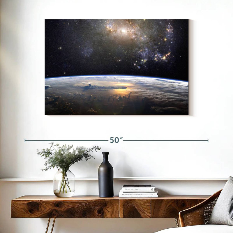 Oberle Earth In The Universe, 26" H x 39" W