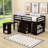 Elieser Kids Twin Loft Bed with Drawers-983571393