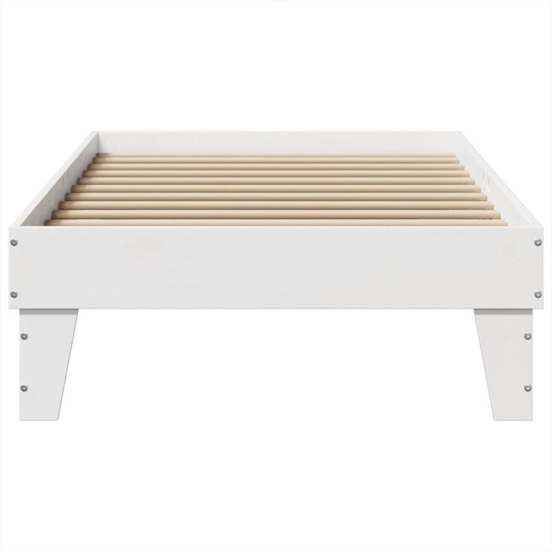 Solid Wood Bed, Small Single (2'6), White