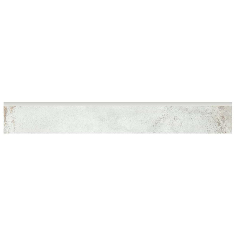 Angela Harris Flatiron 3X24 Semi-Polished Porcelain Bullnose, White