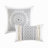 Cotton Printed Comforter Set with Chenille White/Navy King/Cal King