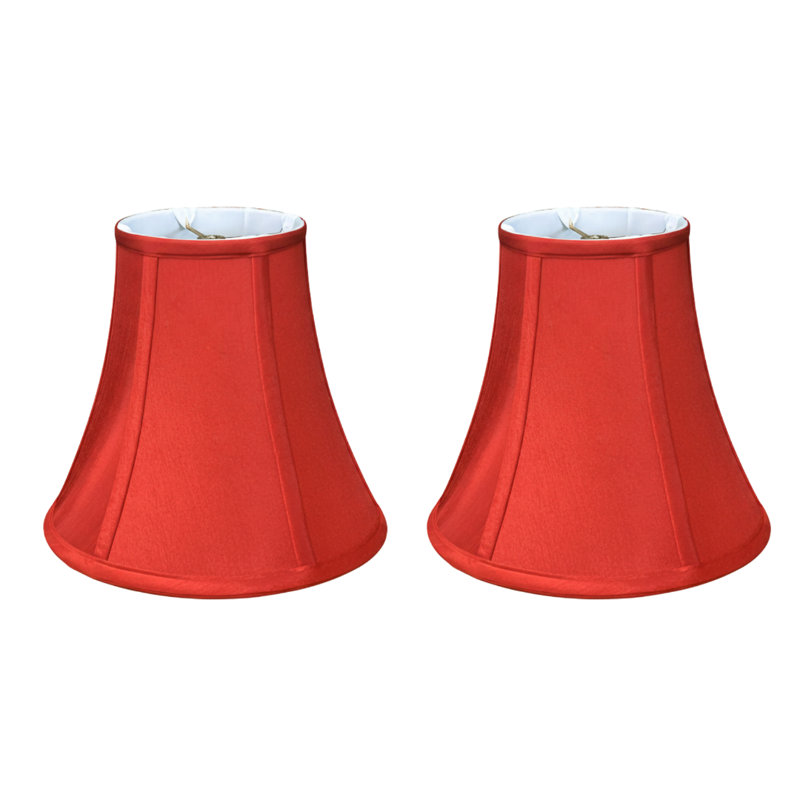 Ensemble de 2 abat-jour de base Royal Designs, Inc., H 11,5 po x l 14 po x P 14 po, Rouge