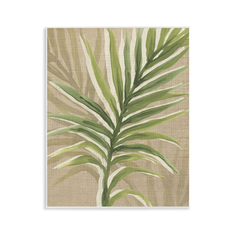 Rustic Palm Plant Wall Plaque, design by June Erica Vess