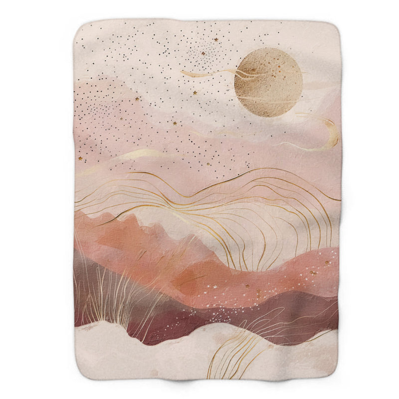 Jeté Dusty Boho Bliss - 1 pièce Sherpa Premium, L 50 po x L 60 po